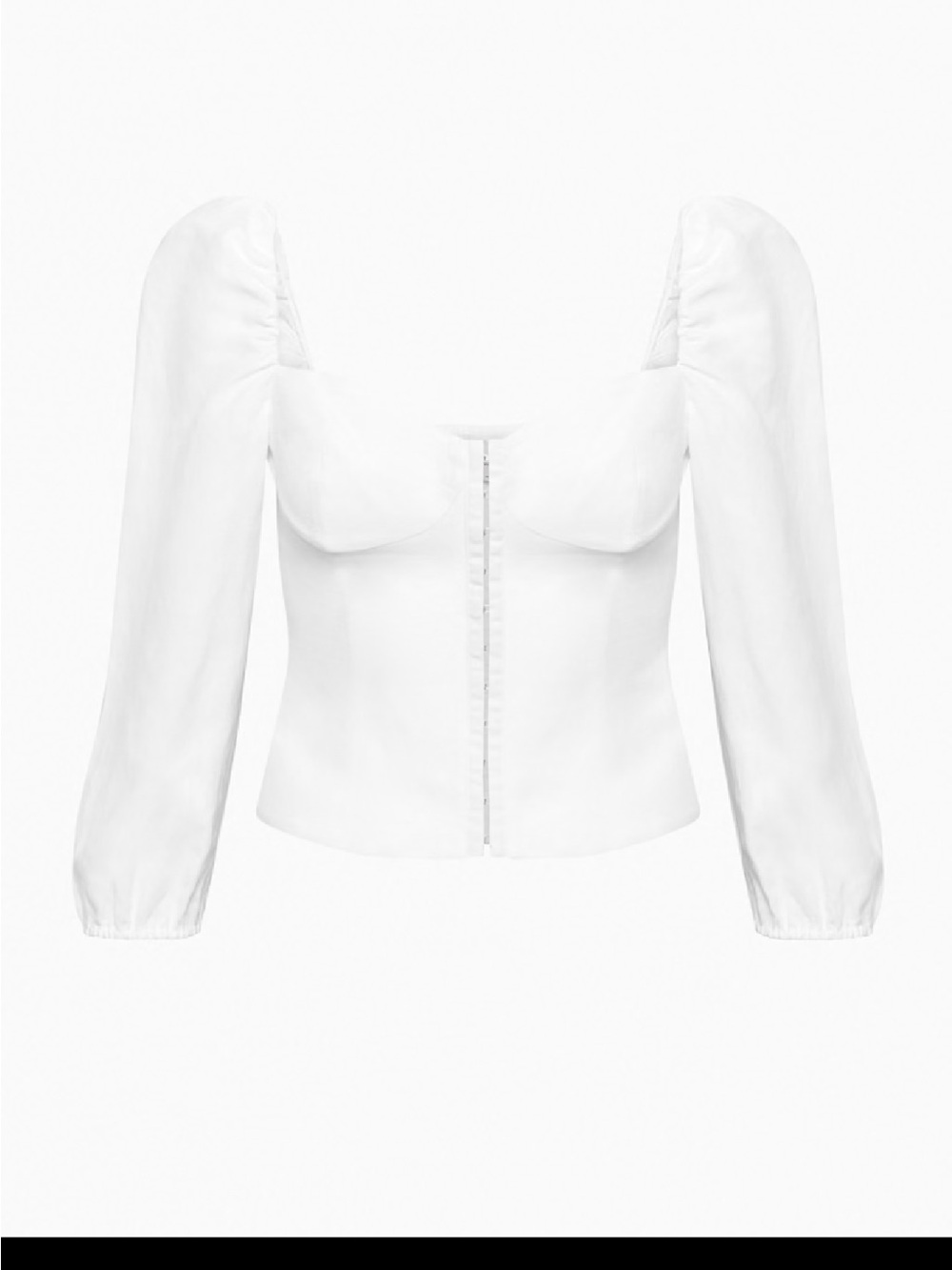Aritzia Wilfred Muse Linen Top- White- Size S